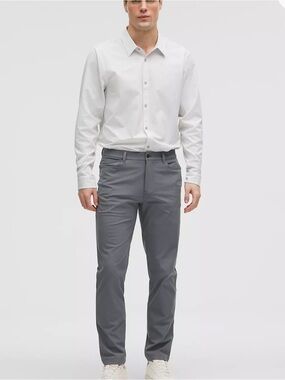 LULULEMON Men’s ABC Slim Fit 5 Pocket Gray Pants